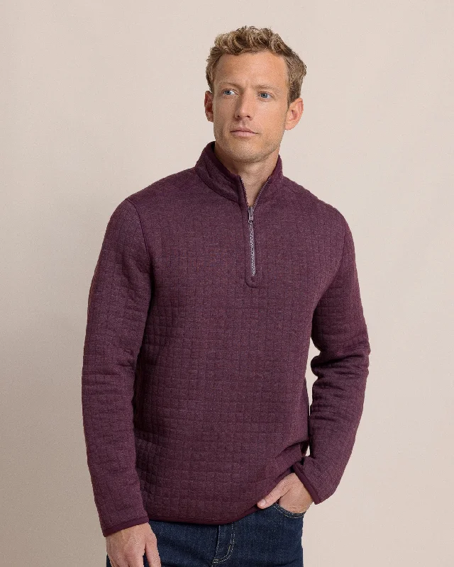 Fairwood Reversible Quarter Zip- Merlot