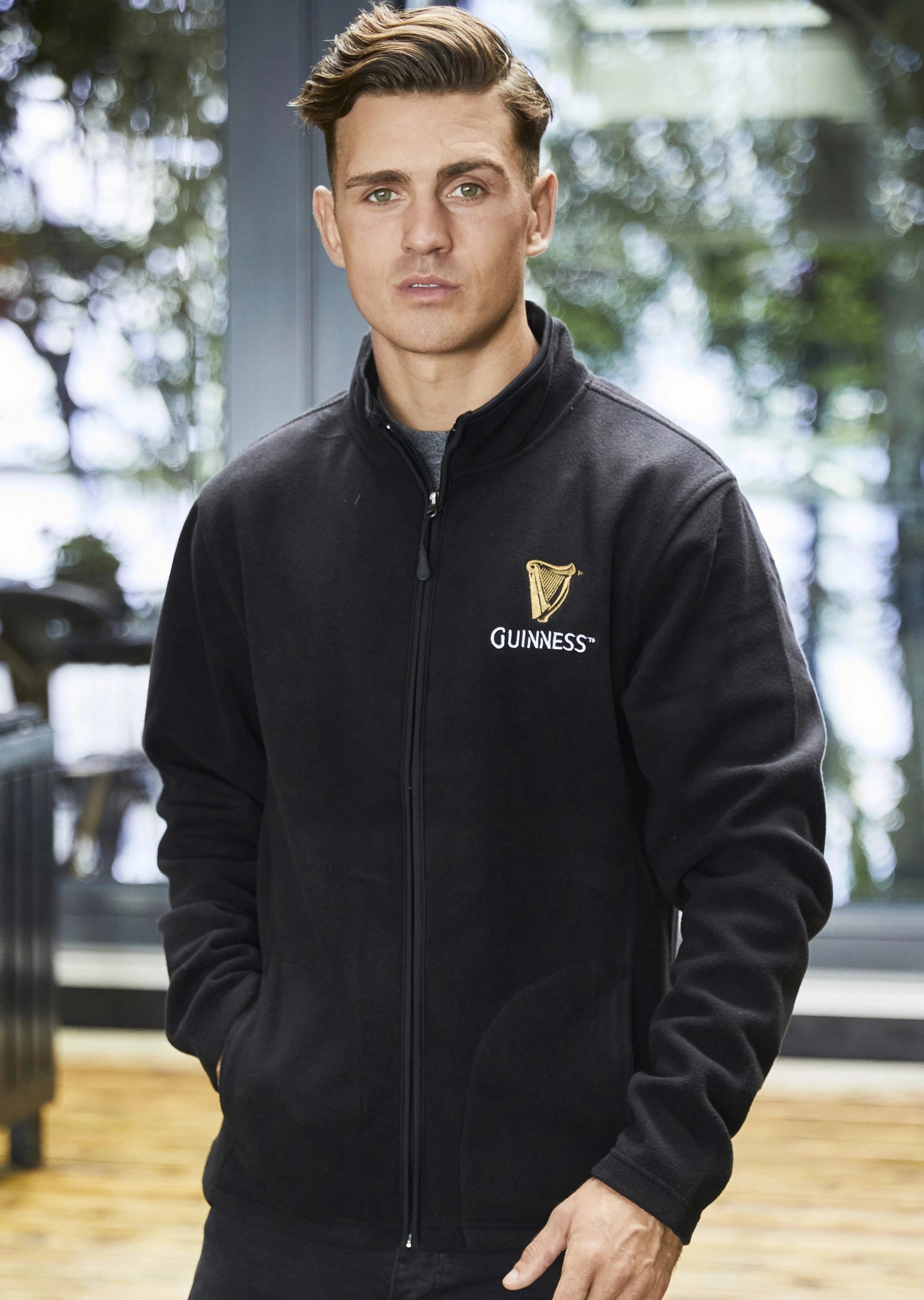 Guinness Men's Harp Full Zip Fleece