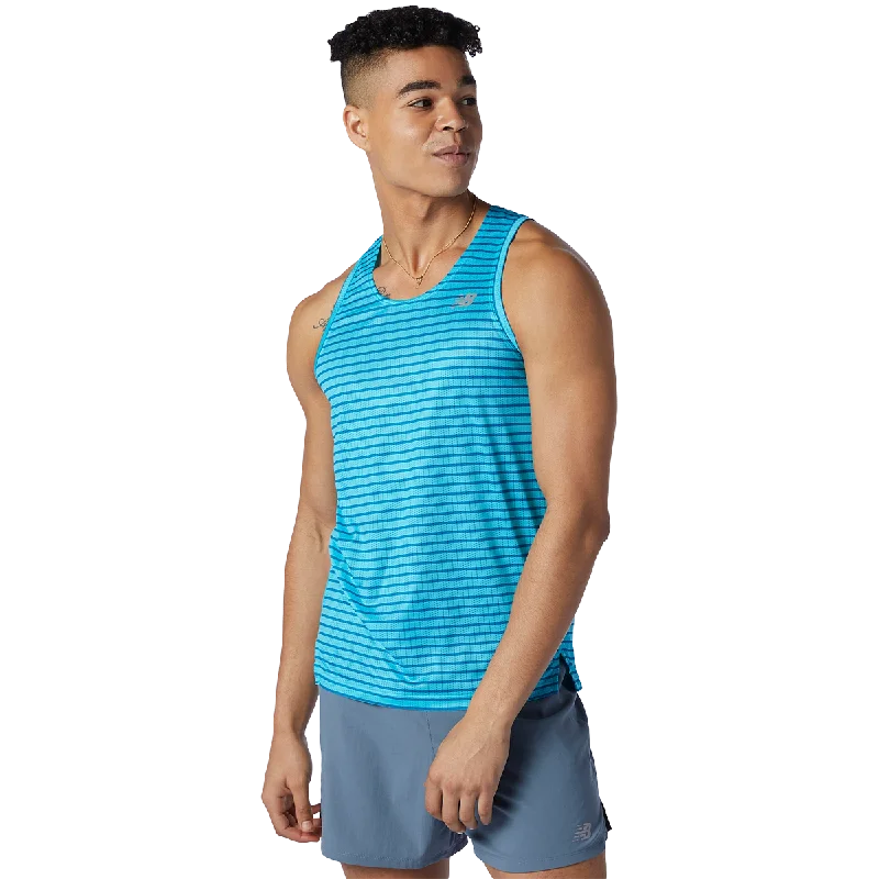 comfortable and cool short sleeve shirts for active men -Men's Printed Impact Run Singlet