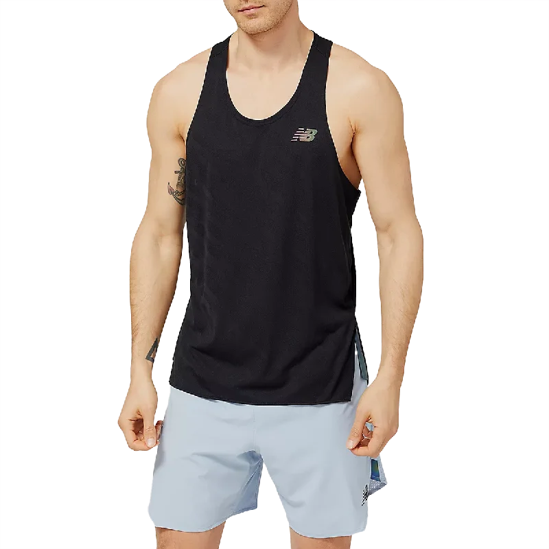 premium short sleeve t-shirts for men -Men's Q Speed Jacquard Singlet