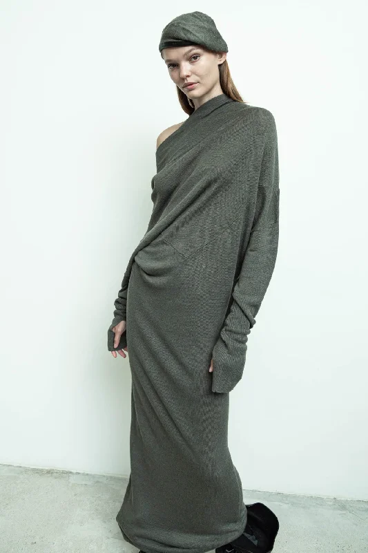 Reversible Sweater Dress Linen