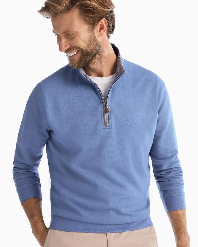 Sully 1/4 Zip Pullover- Laguna Blue