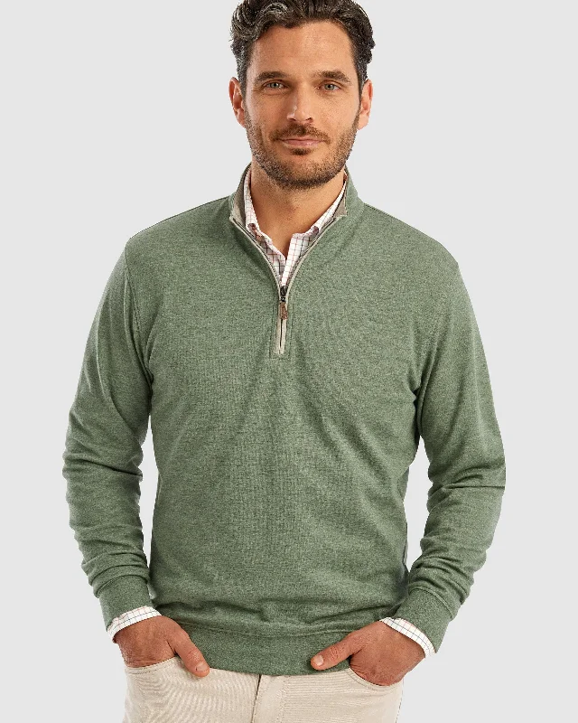 Sully 1/4 Zip Pullover- Evergreen