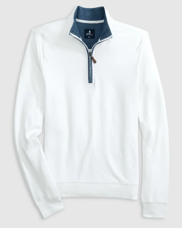 Sully 1/4 Zip Pullover- White