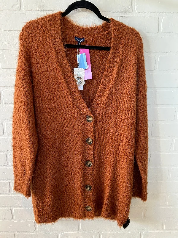 cool short sleeve shirts for beach holidays -Sweater Cardigan By Splendid In Orange, Size: S