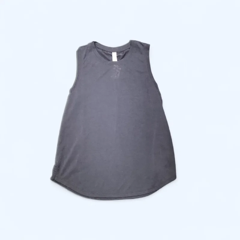 affordable and stylish short sleeve shirts -Top Sleeveless Basic By Athleta In Navy, Size: L