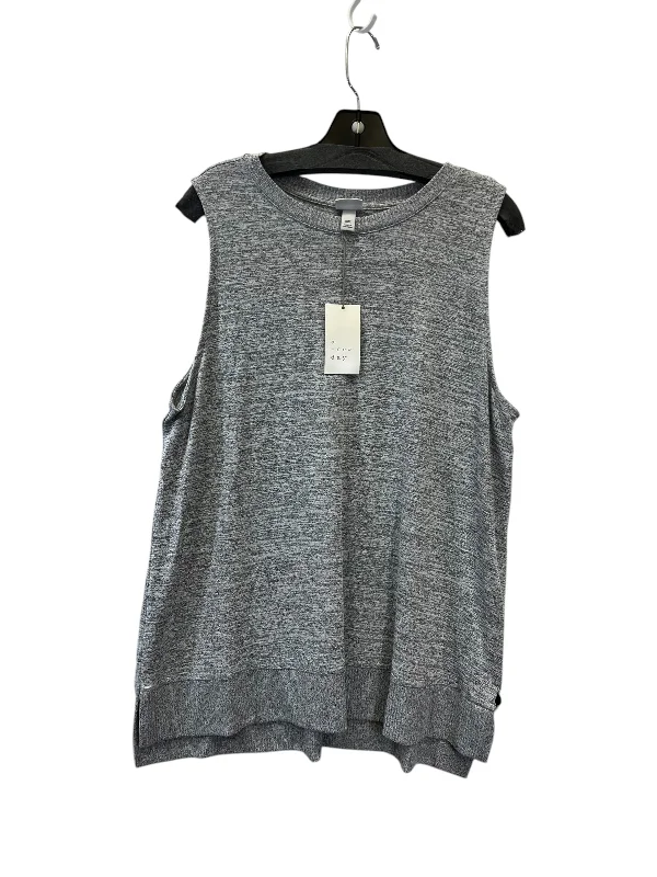 trendy short sleeve t-shirts for men’s casual wear -Top Sleeveless By A New Day In Grey, Size: Xxl