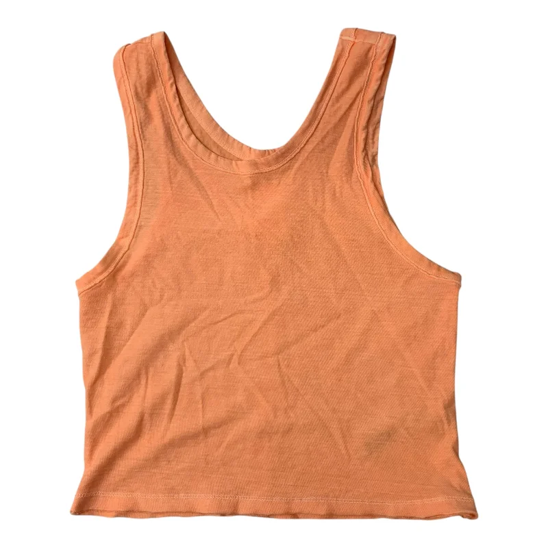 men’s slim-fit short sleeve t-shirts for warm weather -Top Sleeveless By Free People In Orange, Size: S