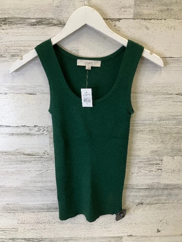 trendy summer short sleeve shirts for men -Top Sleeveless By Loft In Green, Size: Xs