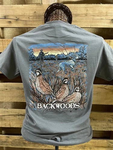 comfortable short sleeve shirts for summer trips -Backwoods Born & Raised Quail Country Comfort Colors Bright Unisex T Shirt