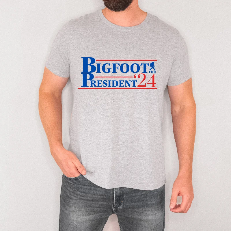 versatile and fashionable short sleeve shirts for men -Bigfoot 4 President TShirt *UNISEX FIT*