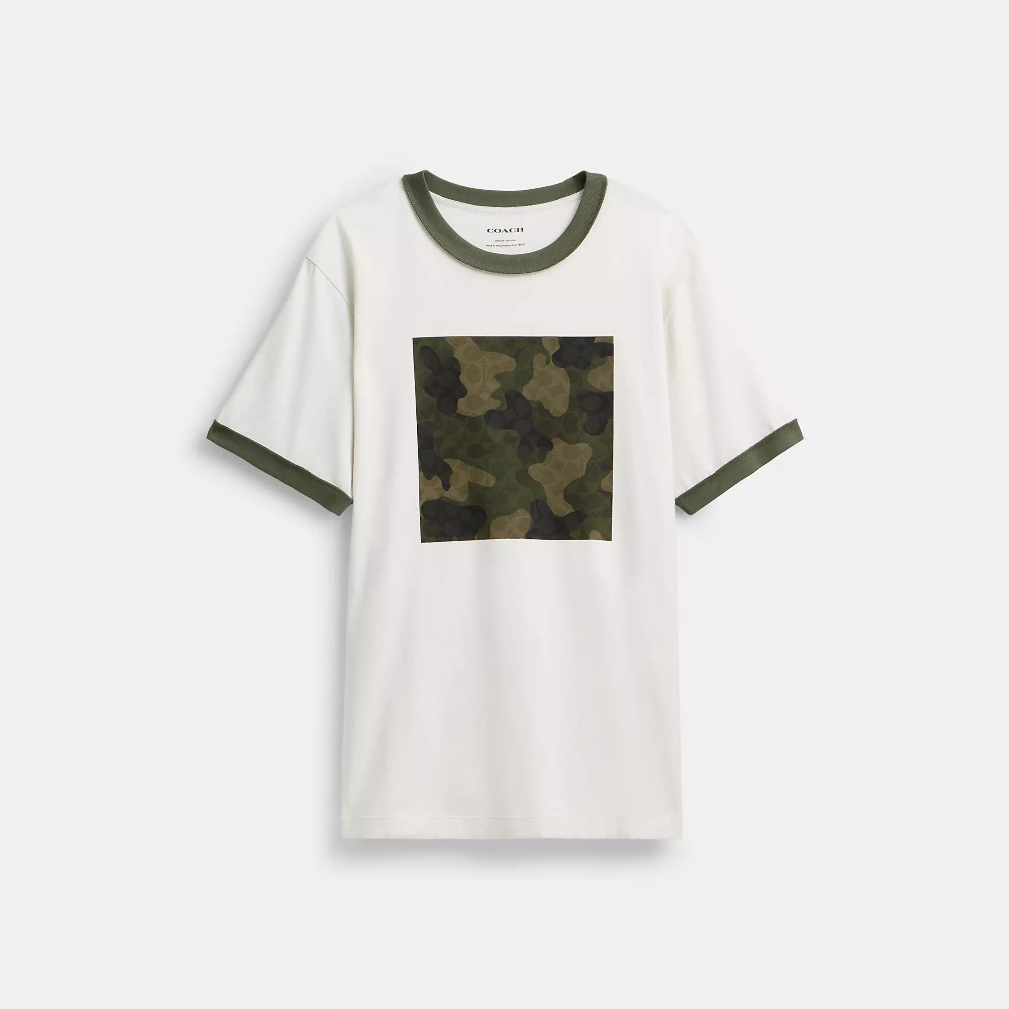 Men's travel-ready shirts-Coach Outlet Camo T Shirt In Organic Cotton