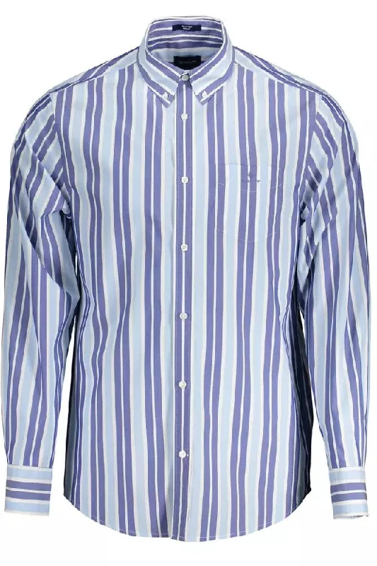 Men's coder shirts-Gant Elegant  Long-Sleeved Men's Shirt