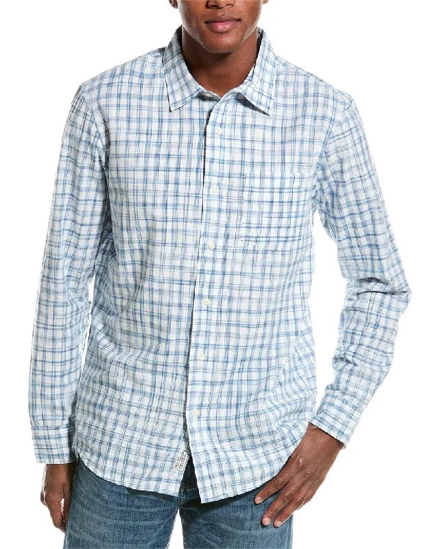 Men's shiny shirts-Grayers Space-Dyed Gingham Shirt