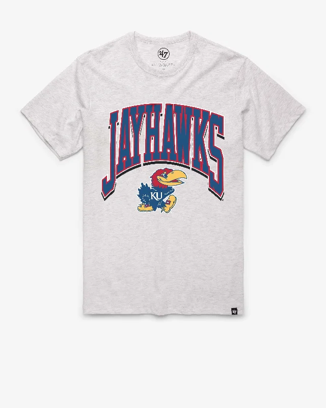 men’s stylish short sleeve shirts for casual outfits -KANSAS JAYHAWKS WALK TALL '47 FRANKLIN TEE