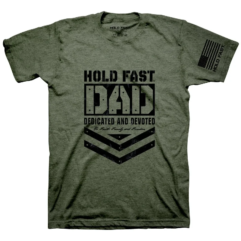 casual short sleeve shirts for work -Hold Fast Dad USA Unisex T-Shirt