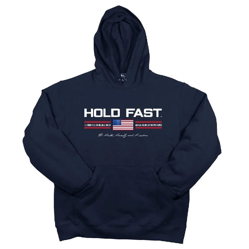 breathable summer short sleeve shirts for men -Hold Fast Freedom USA Iconic Unisex Hoodie Sweatshirt