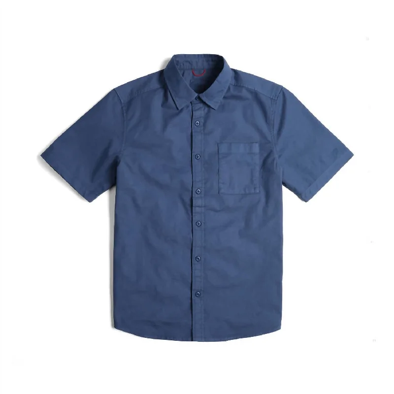 Men's wrinkle-resistant shirts-Men's Dirt Desert Shirt In Dark Denim