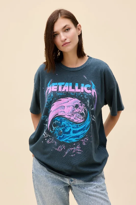 comfortable short sleeve shirts for everyday use -Metallica Live On Tour Concert Tee