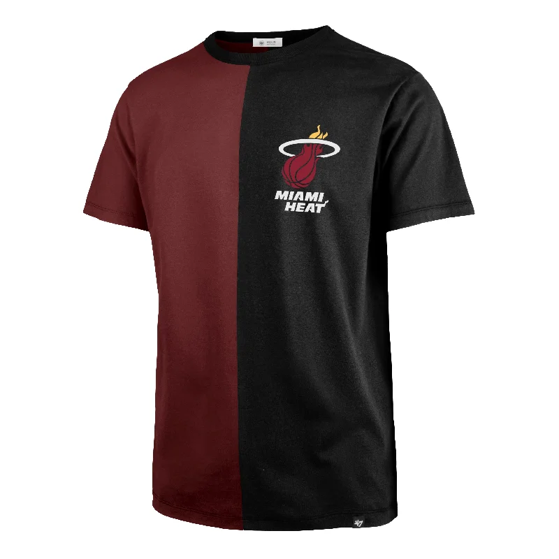 trendy short sleeve shirts with cool prints -MIAMI HEAT IMPRINT LC '47 JAMMER TEE