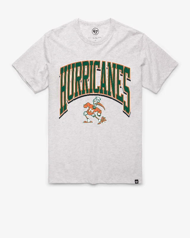 men’s stylish short sleeve t-shirts with cool prints -MIAMI HURRICANES WALK TALL '47 FRANKLIN TEE