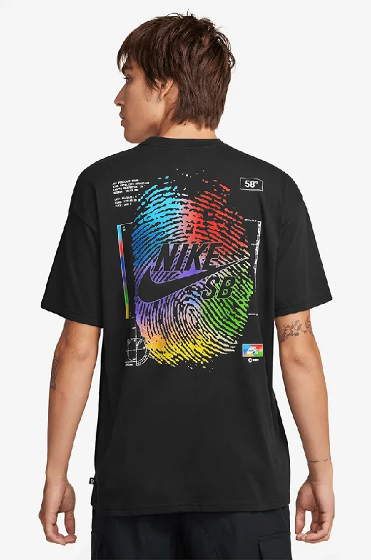 men’s tropical print short sleeve shirts -Nike SB OC Thumbprint Skate Tee