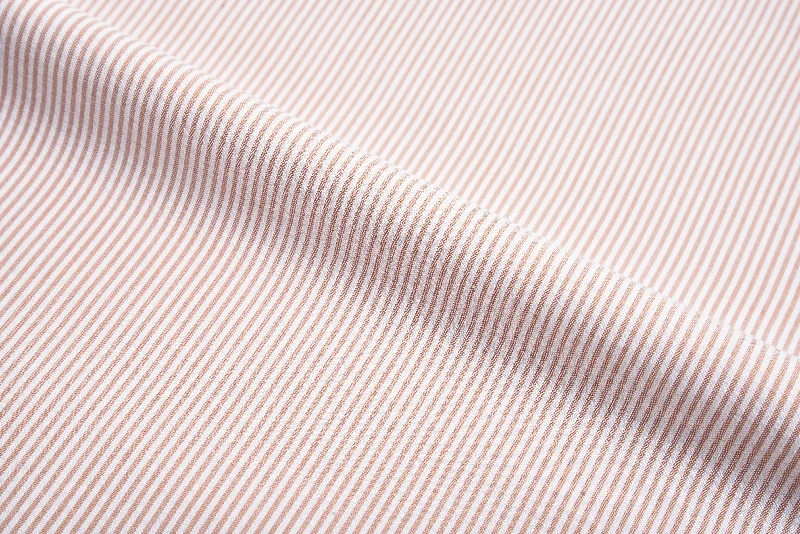 Men's birthday shirts-Orange Dress Stripes Seersucker