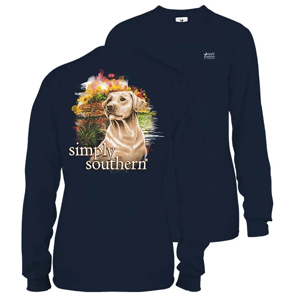 stylish printed short sleeve shirts for men -SALE Simply Southern Yeller Dog Long Sleeve Unisex T-Shirt