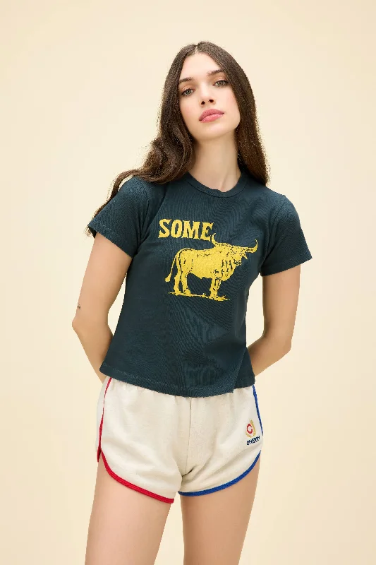 modern short sleeve shirts for everyday wear -Some Bull Vintage Tee