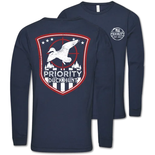 high-quality men’s graphic short sleeve shirts -Southern Couture Priority Duck Hunt Unisex Long Sleeve T-Shirt