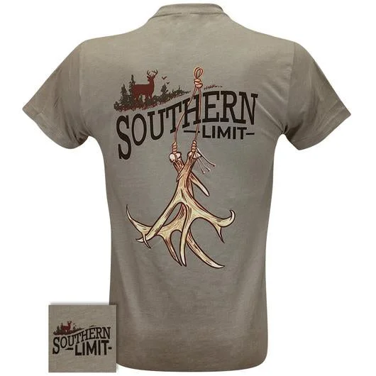 men’s short sleeve shirts with logo designs -Southern Limits Antler Deer Rattle Unisex T-Shirt