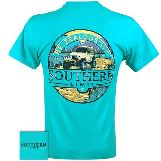 men’s casual summer short sleeve t-shirts -Southern Limits Be Zealous Unisex T-Shirt