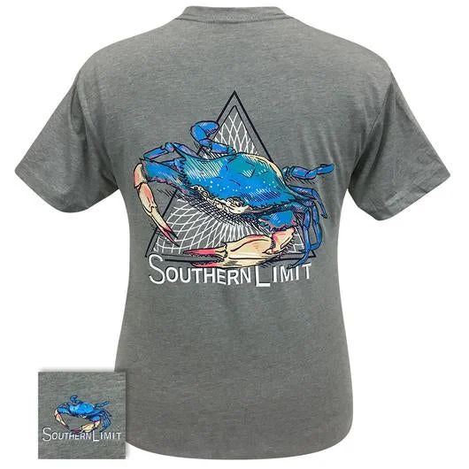 best-selling short sleeve shirts for men -Southern Limits Blue Crab Unisex T-Shirt