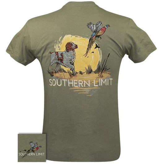 men’s printed short sleeve t-shirts for casual events -Southern Limits Dog Pheasant Hunt Unisex T-Shirt