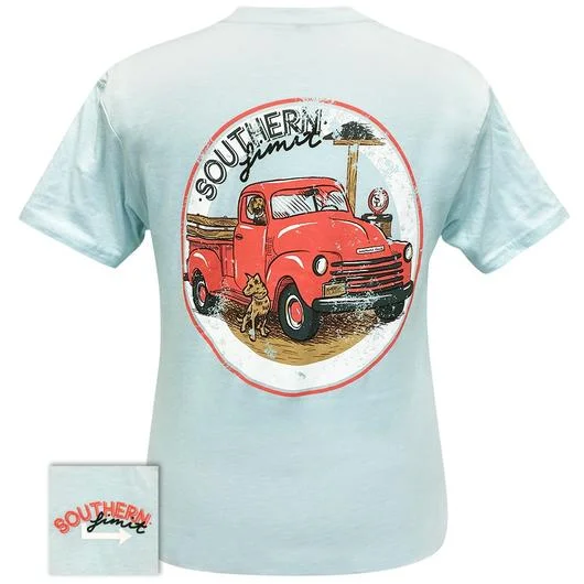 trendy summer short sleeve shirts with patterns -Southern Limits Dogs and Truck Unisex T-Shirt