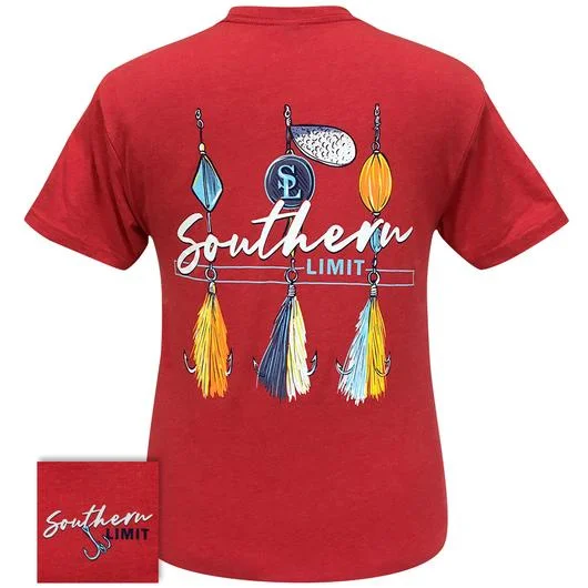 modern short sleeve shirts for fashion-forward men -Southern Limits Fishing Lures Unisex T-Shirt