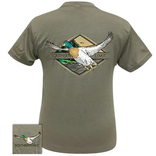 stylish short sleeve t-shirts for casual evenings -Southern Limits Flying Mallard Unisex T-Shirt