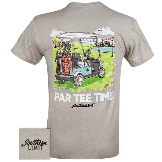 men’s printed short sleeve shirts with logos -Southern Limits Par Tee Time Golf Unisex T-Shirt