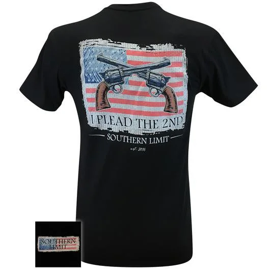 men’s short sleeve button-up shirts for casual wear -Southern Limits Plead The 2nd Flag Guns Unisex T-Shirt