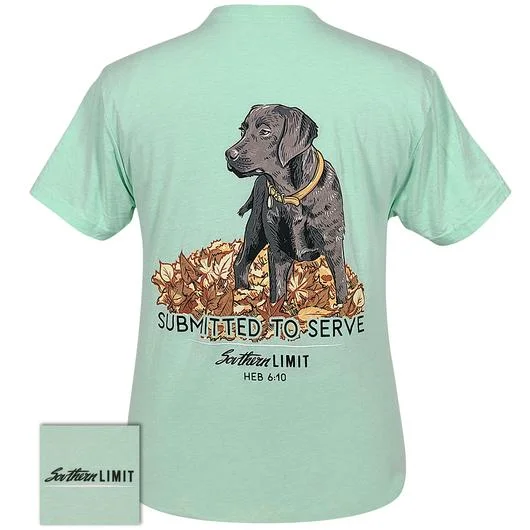 lightweight and breathable short sleeve polo shirts -Southern Limits Submitted To Serve Lab Dog Unisex T-Shirt