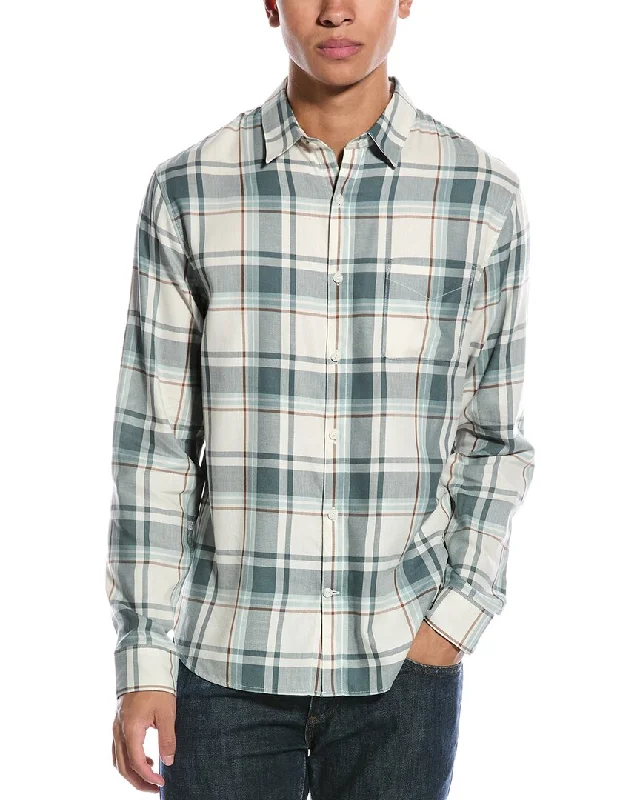 Men's off-road shirts-Vince Manchester Plaid Shirt