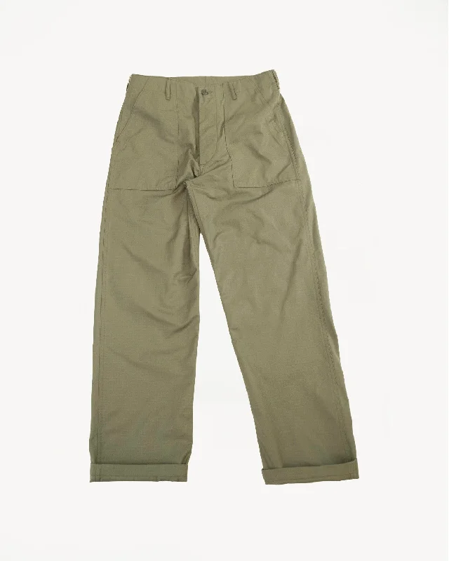 Men's pants with breezy fabric-01-5002-76 - Fatigue Pants Ripstop - Standard Fit - Army Green