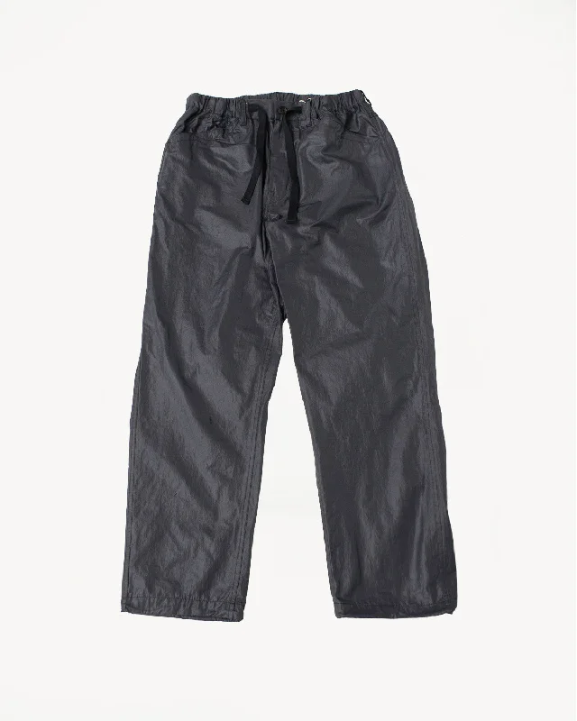 Men's pants with faint style-3319-WTB - EZ Chinois De Luxe Waxy Taffeta Pants - Black