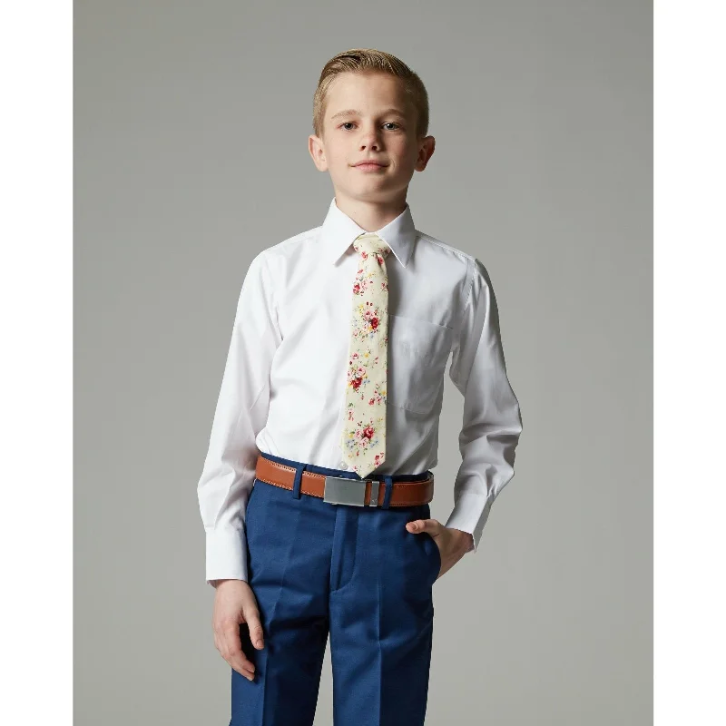 Men's layering-essential shirts-Boy's Athletic Fit Dress Shirt