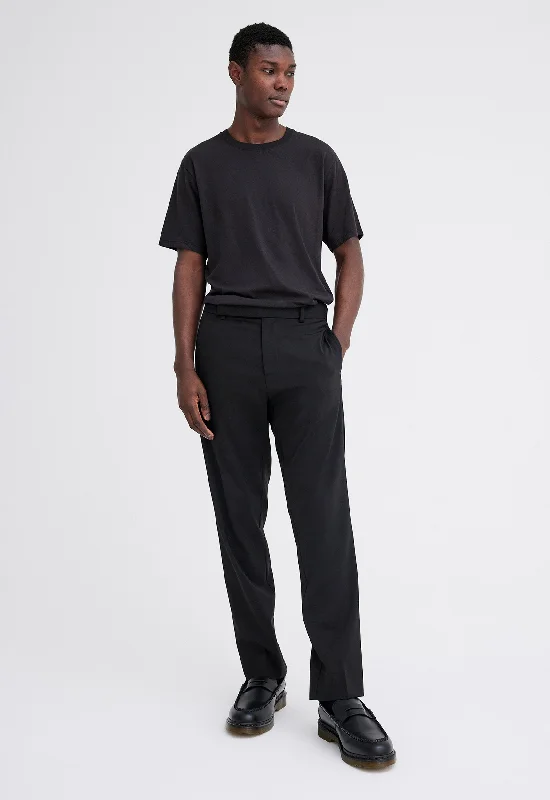 Men's pants for commuting-Claye Merino Wool Pant - Black