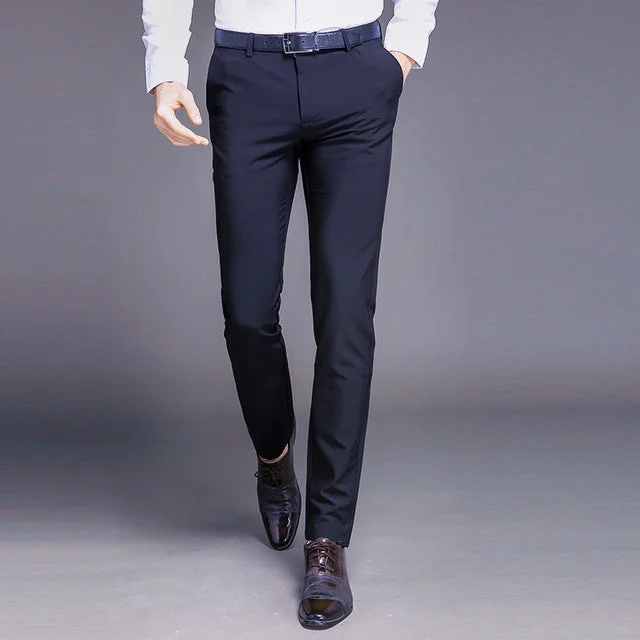 Men's pants for fast trips-Male Classic Trousers