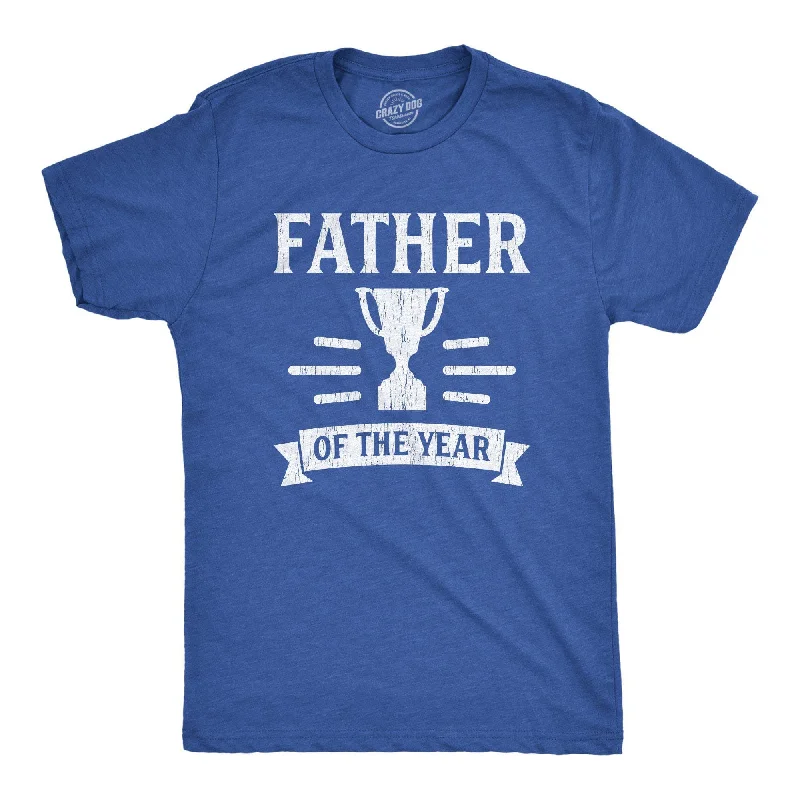 Men's side-vent shirts-Father Of The Year Men's T Shirt