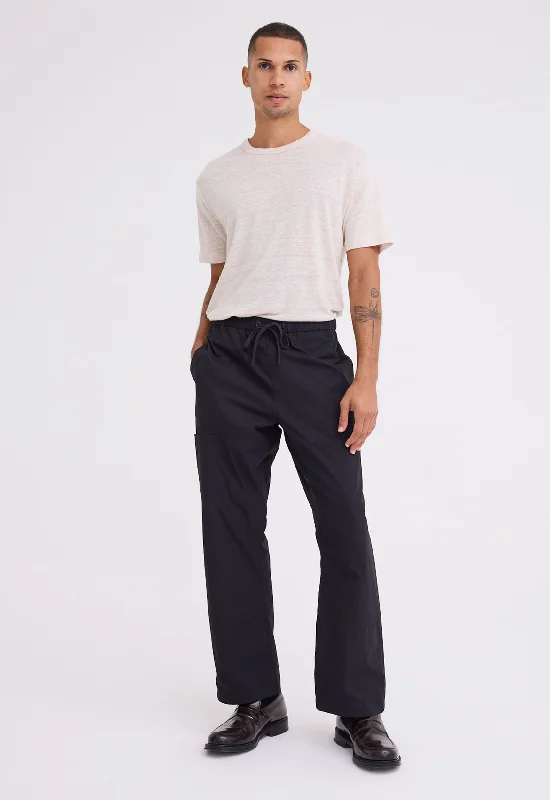 Men's pants with slim design-Haast Cotton Pant - Black