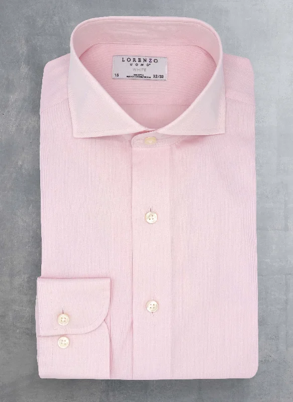 Men's coder shirts-Liam in Pink Fine Corded Shirt