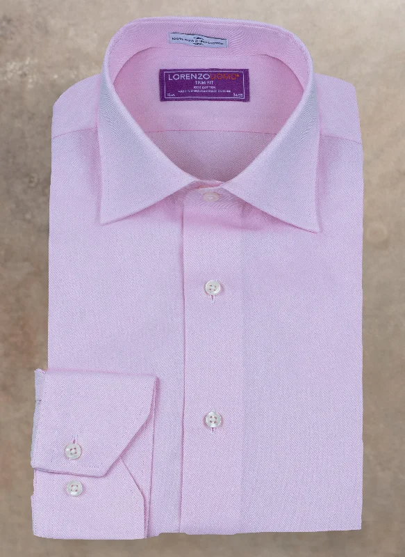 Men's after-hours shirts-Maxwell in Solid Light Pink Twill Shirt